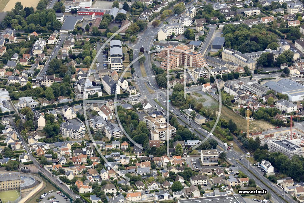 Photo arienne de Caen (Authie)