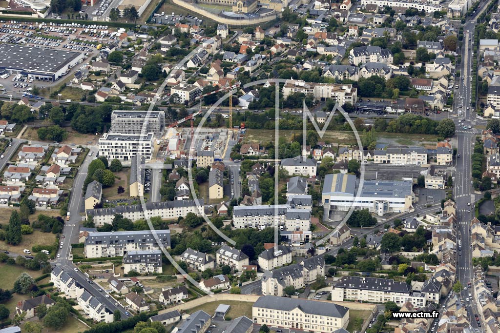 Photo arienne de Caen (Authie)