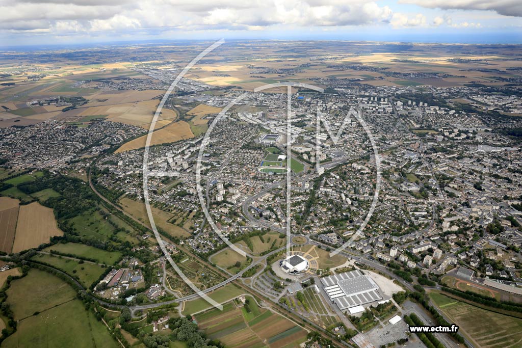 Photo arienne de Caen (Bas de Venoix)