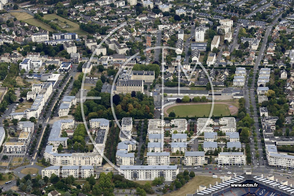 Photo arienne de Caen (Beaulieu)