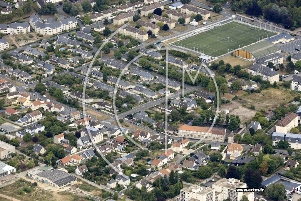 Photo arienne de Caen (le Carmel)
