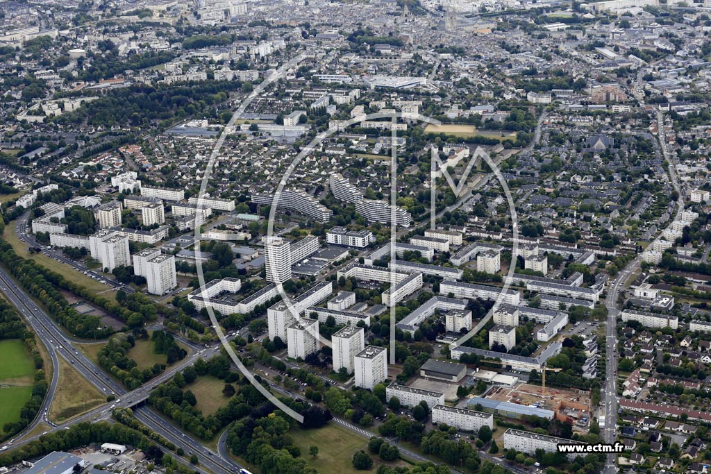 Photo arienne de Caen (le Chemin Vert)