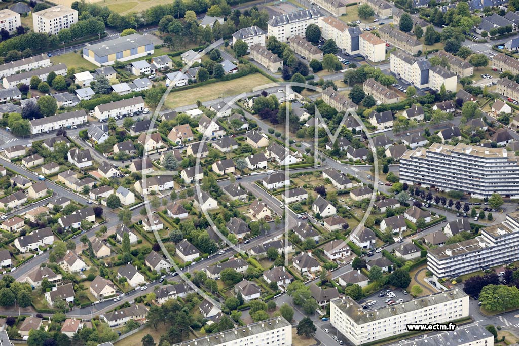 Photo arienne de Caen (Nord)