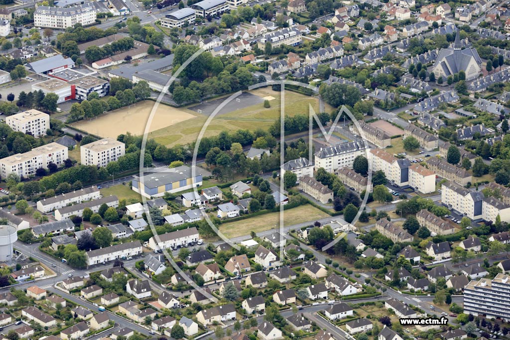Photo arienne de Caen (Nord)