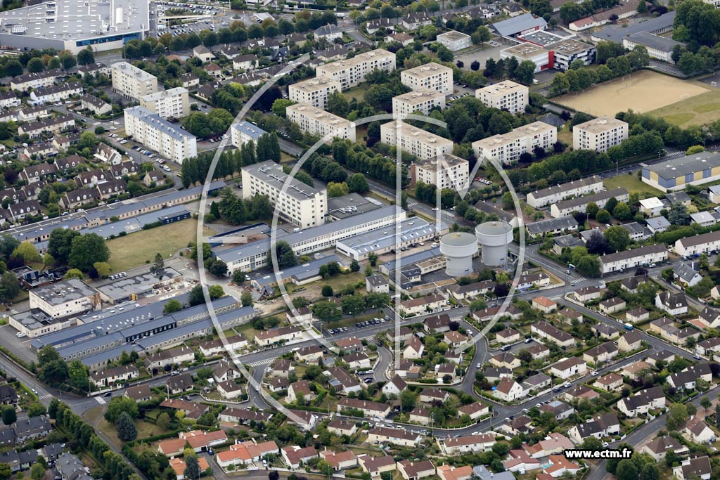 Photo arienne de Caen (Nord)