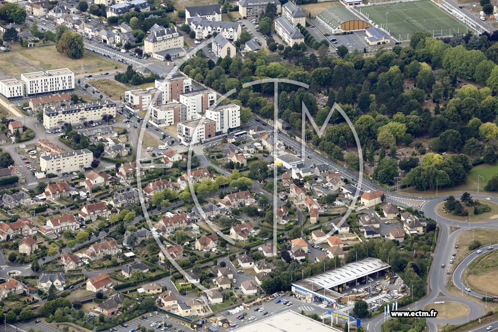 Photo arienne de Caen (Saint-Jean-Eudes)