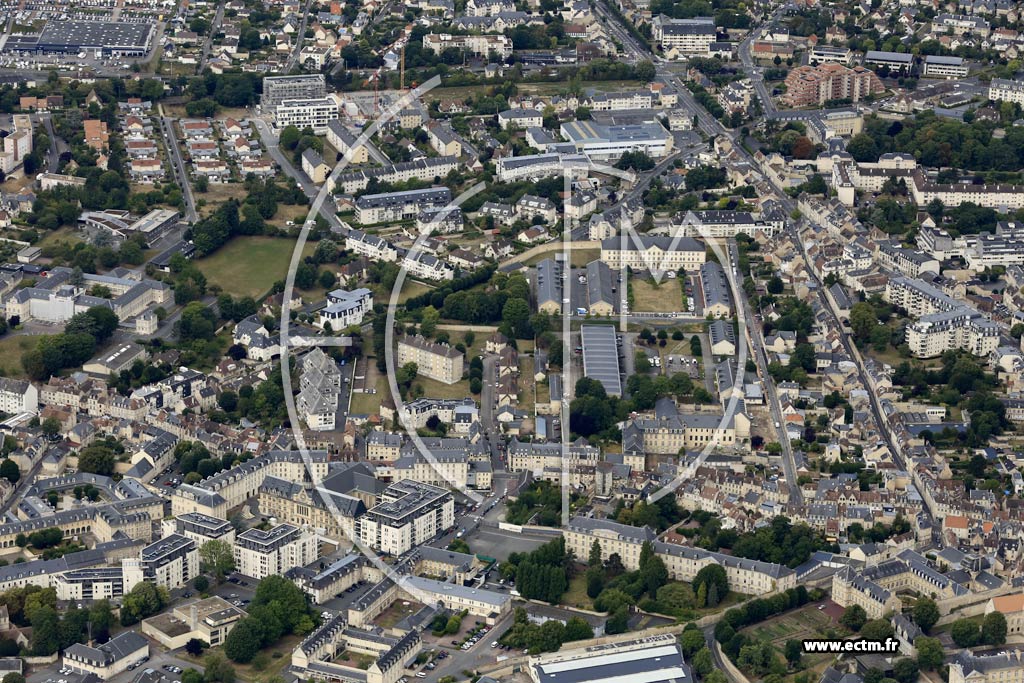 Photo arienne de Caen (Saint-Ouen)