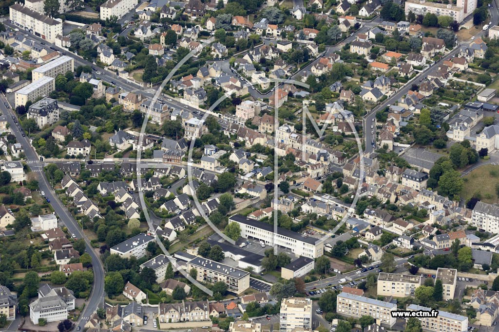 Photo arienne de Caen (Saint-Ouen)