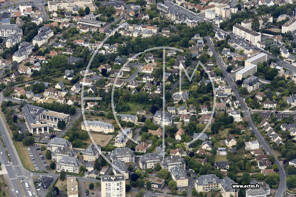 Photo arienne de Caen (Saint-Ouen)