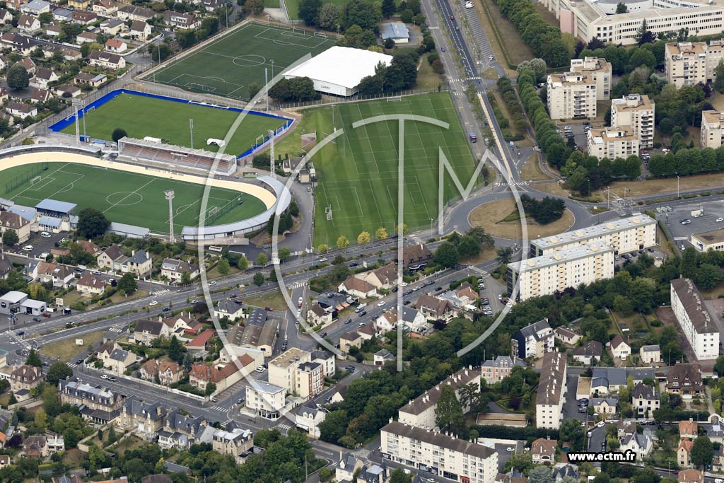 Photo arienne de Caen (Saint-Ouen)