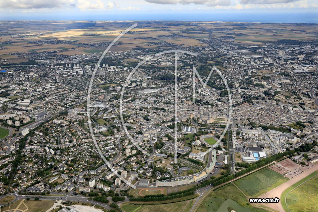 Photo arienne de Caen (Saint-Ouen)