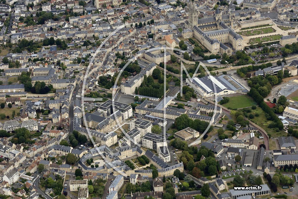 Photo arienne de Caen (Saint-Ouen)