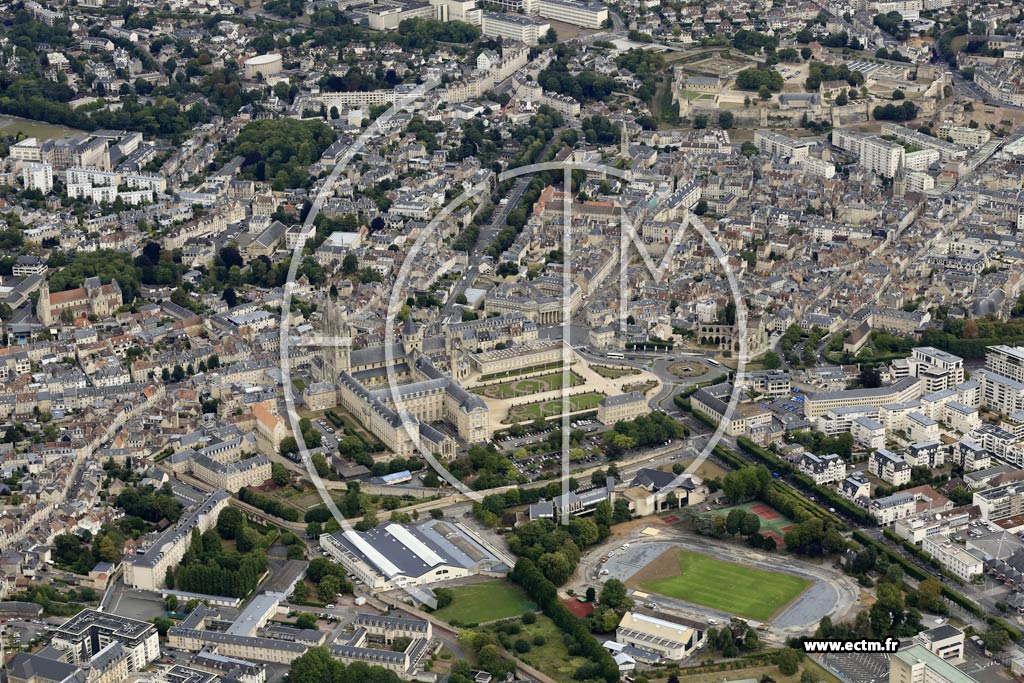 Photo arienne de Caen (Saint-Ouen)