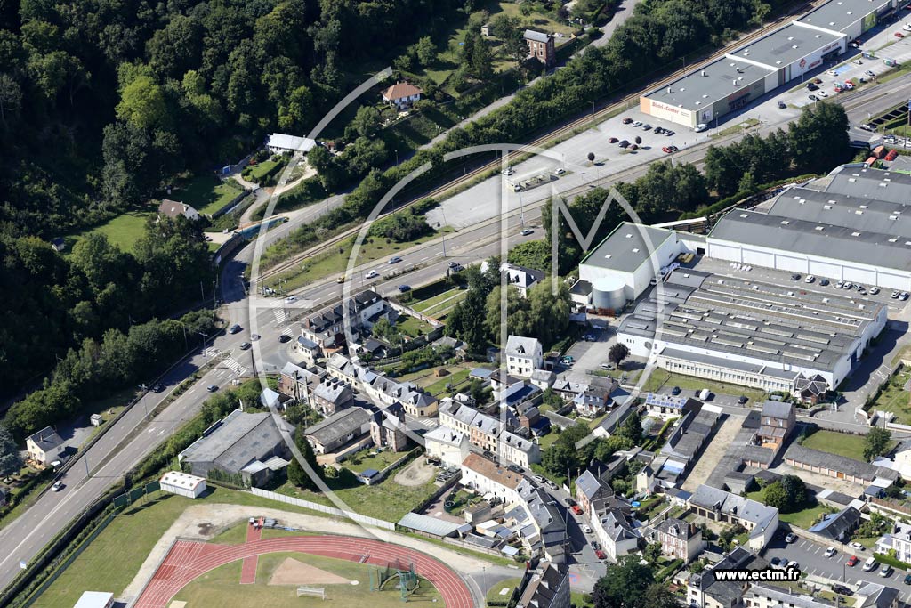 Photo arienne de Lillebonne