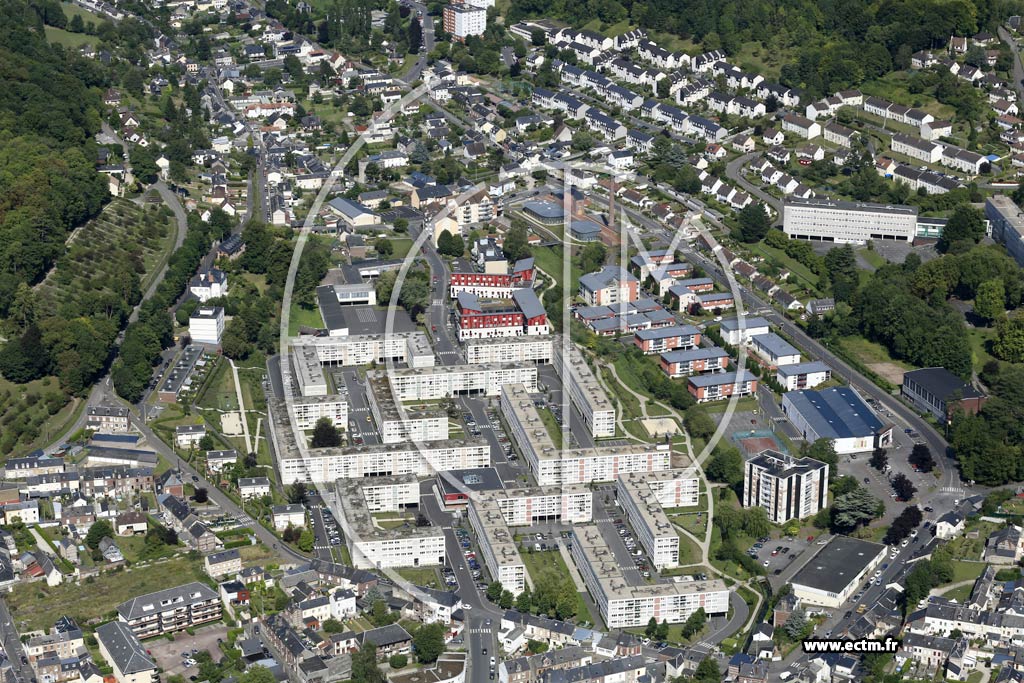 Photo arienne de Lillebonne