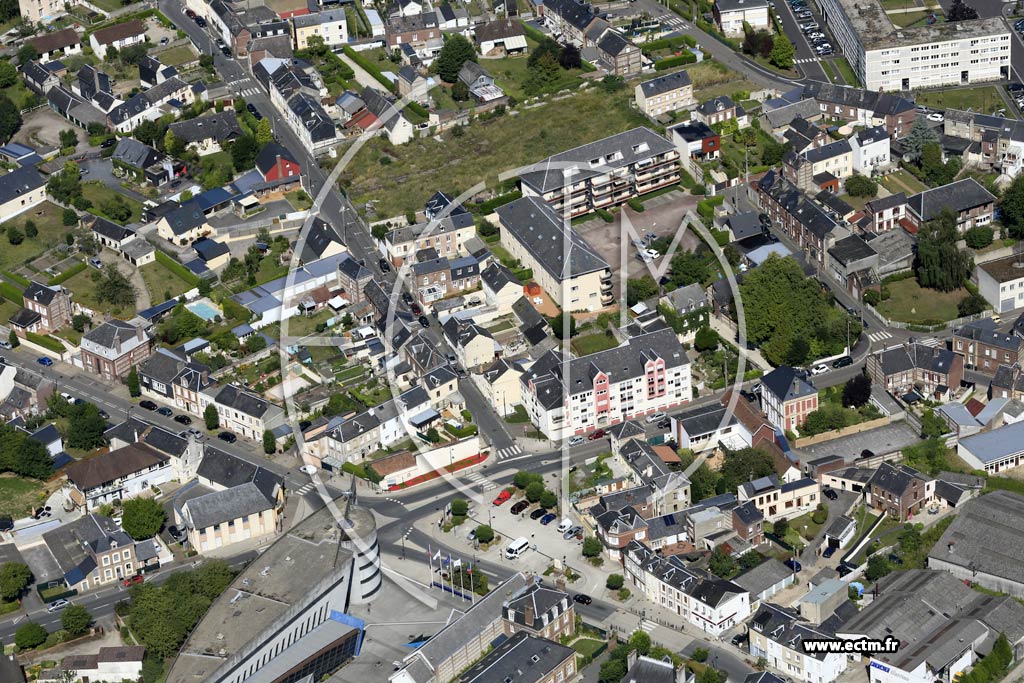 Photo arienne de Lillebonne