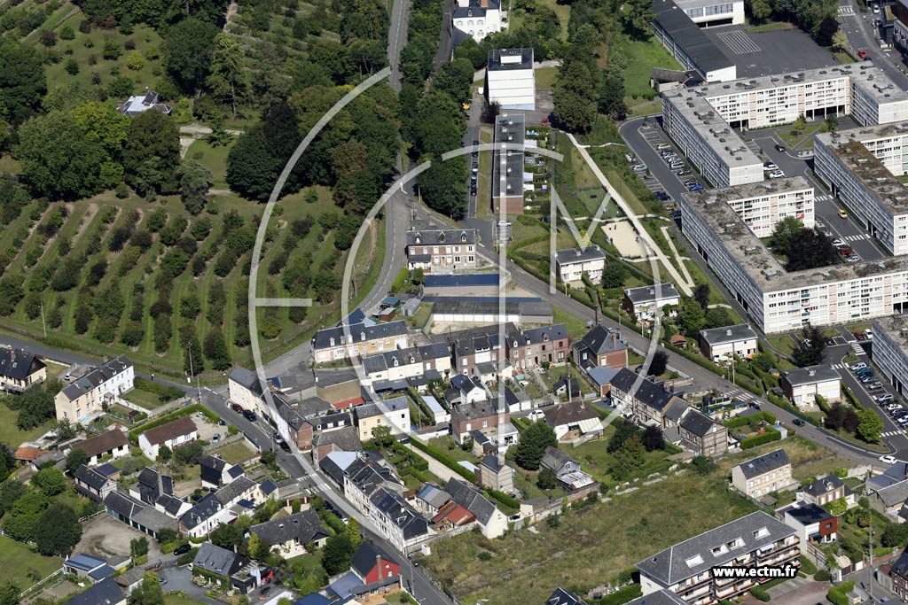 Photo arienne de Lillebonne
