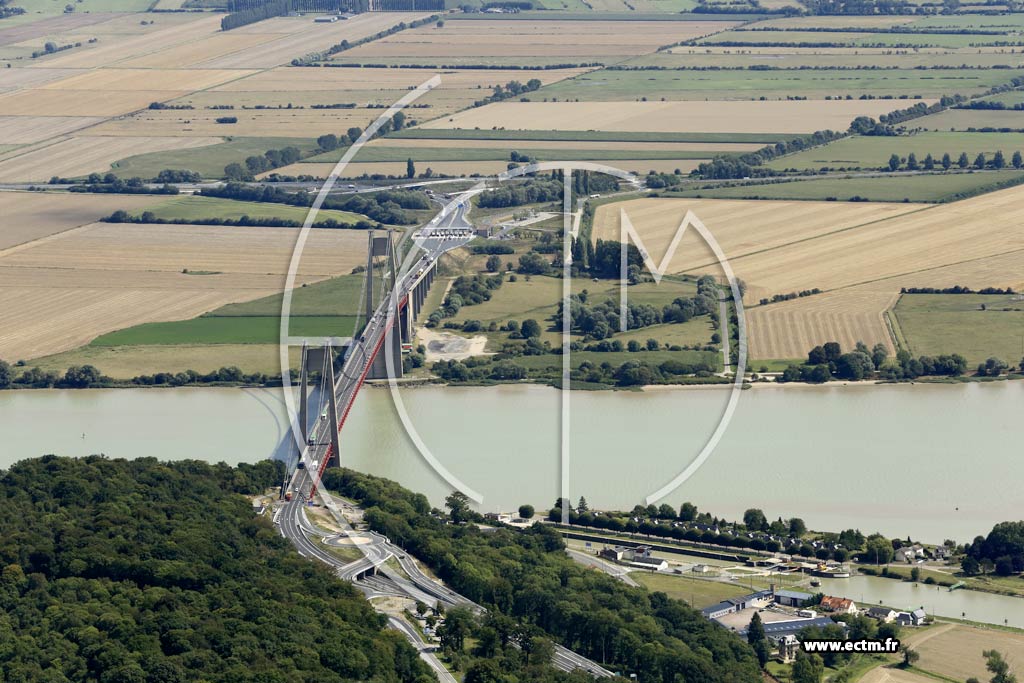 Photo arienne de Tancarville (Pont de Tancarville)