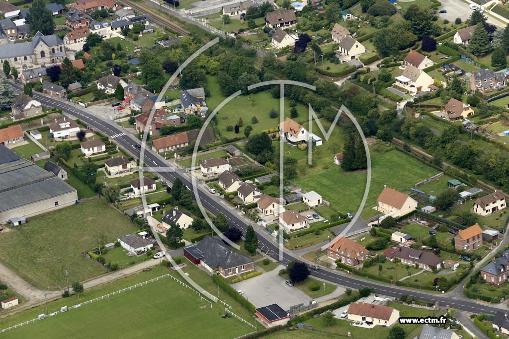 Photo arienne de Anneville-sur-Scie