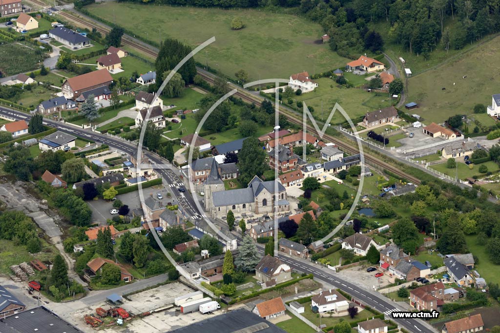 Photo arienne de Anneville-sur-Scie