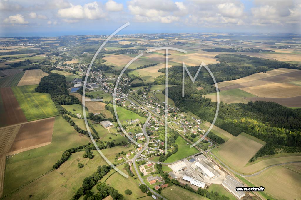 Photo arienne de Crosville-sur-Scie