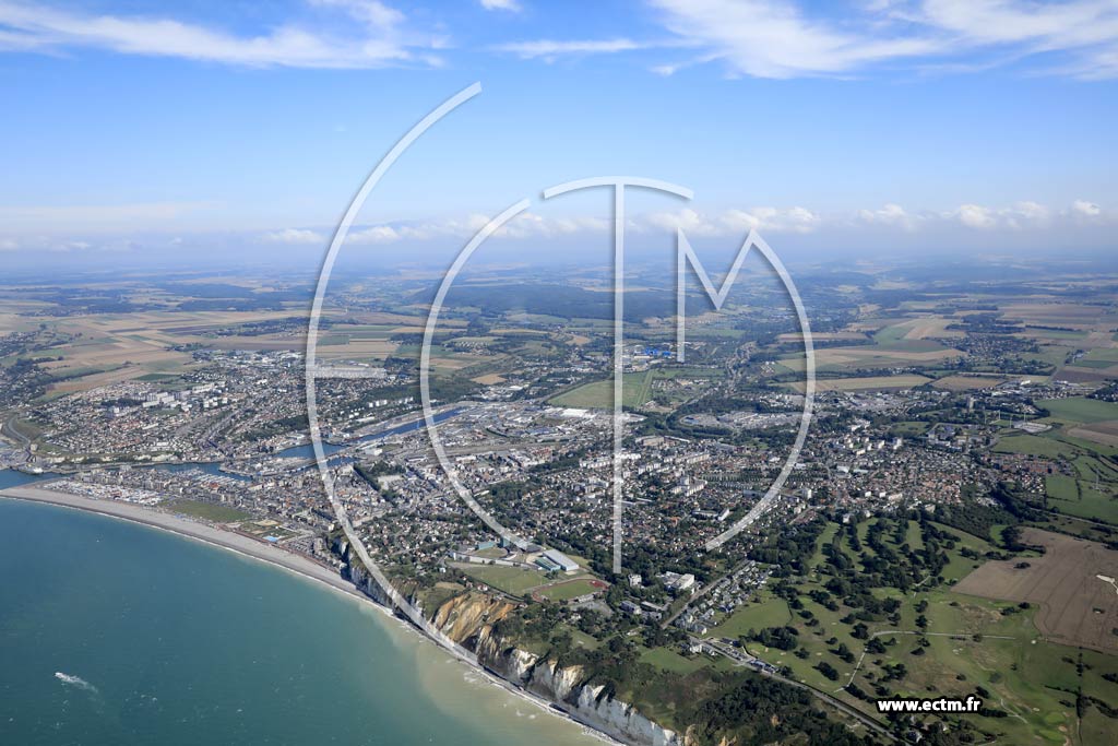 Photo arienne de Dieppe