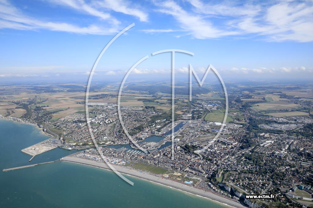 Photo arienne de Dieppe