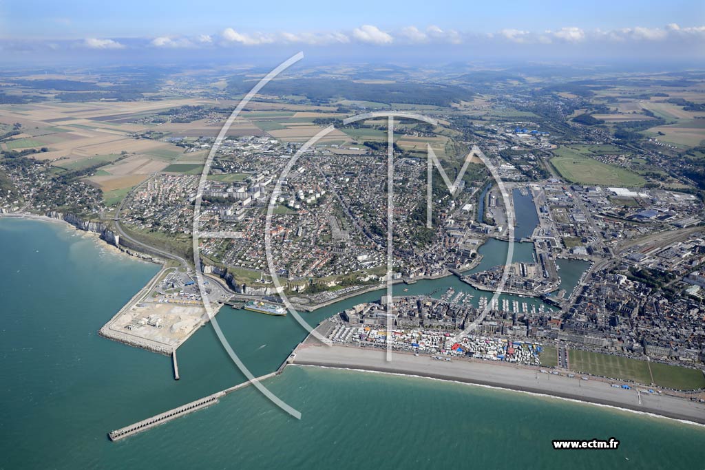 Photo arienne de Dieppe