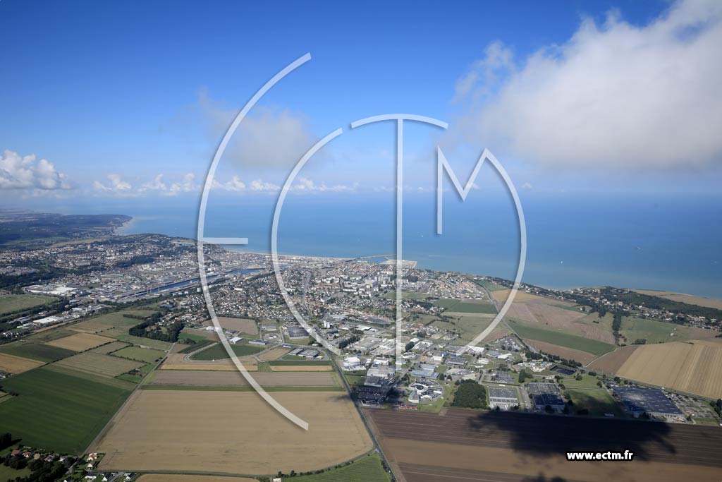 Photo arienne de Dieppe