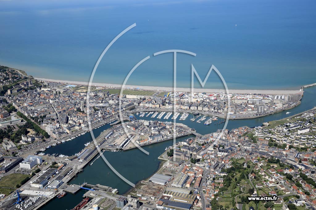 Photo arienne de Dieppe (Centre - Capitainerie)