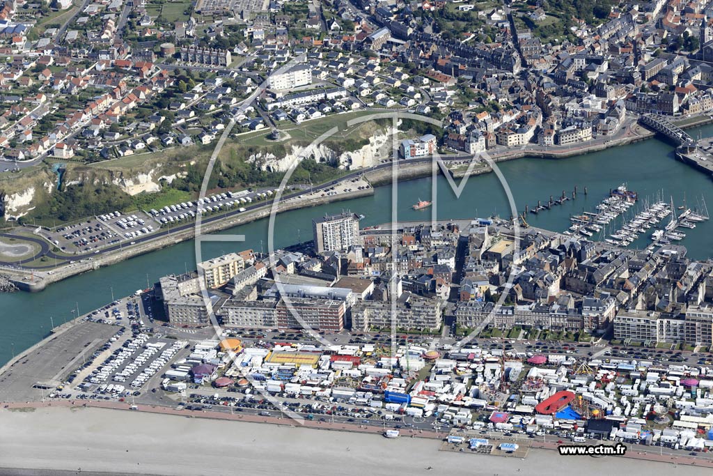 Photo arienne de Dieppe (Centre - Capitainerie)