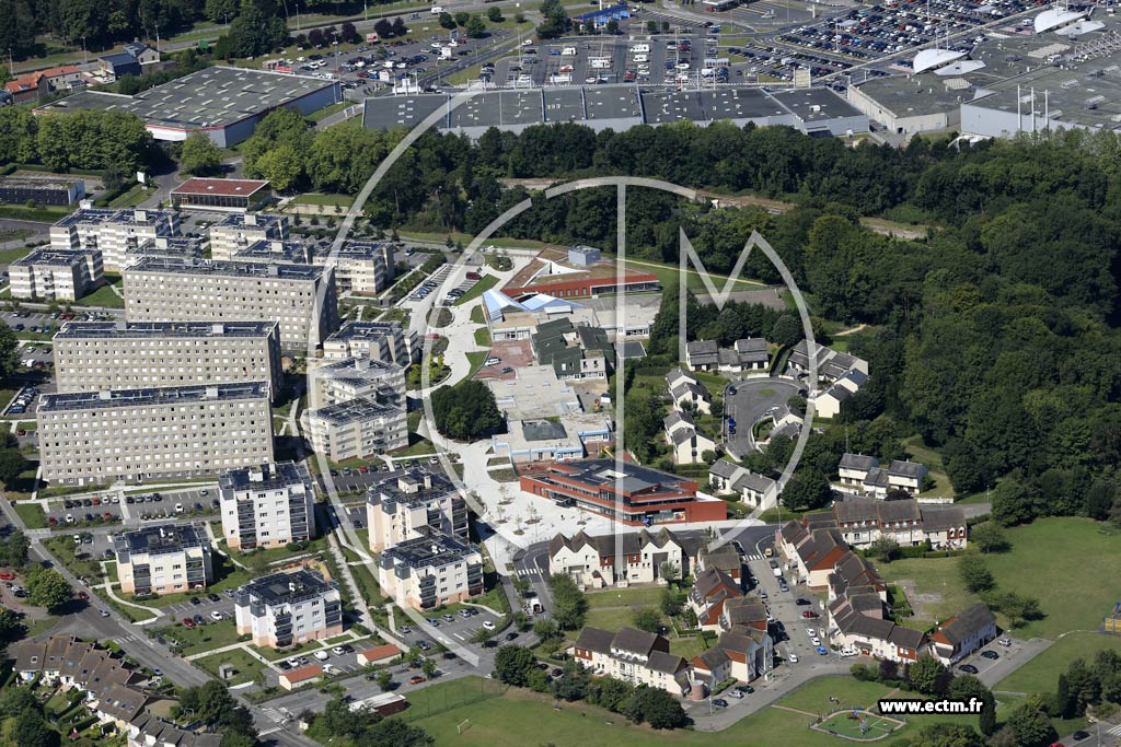 Photo arienne de Dieppe (Val Druel)
