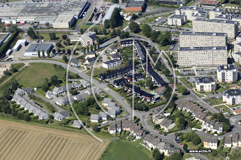 Photo arienne de Dieppe (Val Druel)