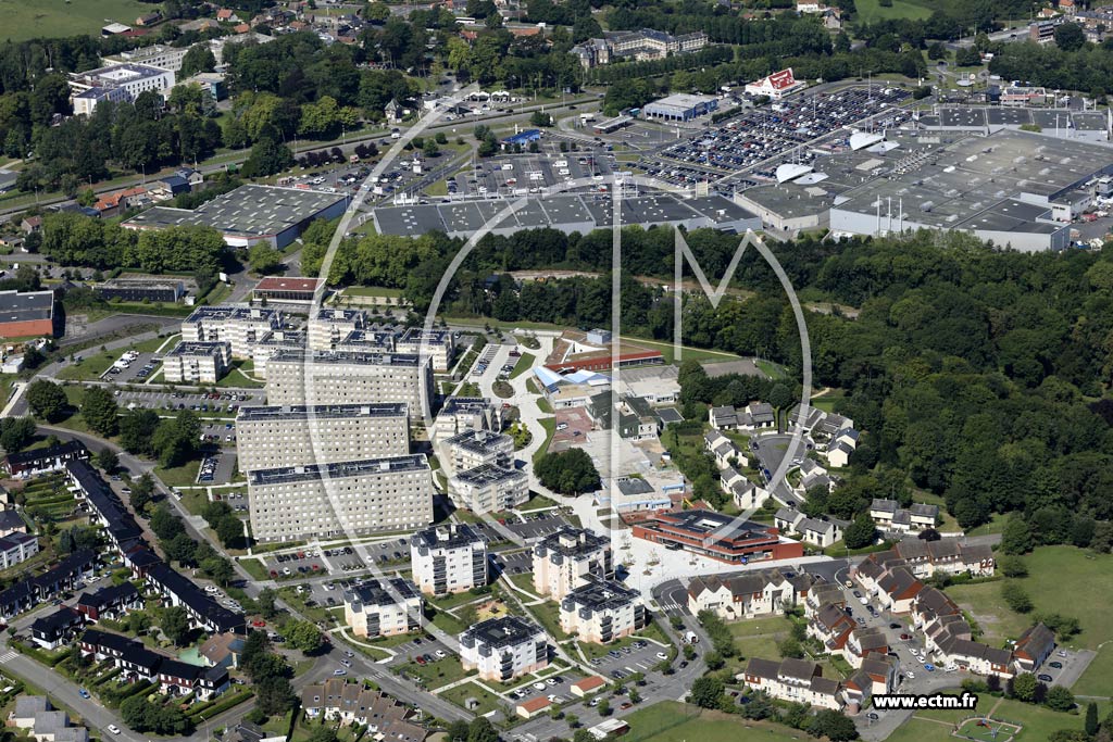 Photo arienne de Dieppe (Val Druel)