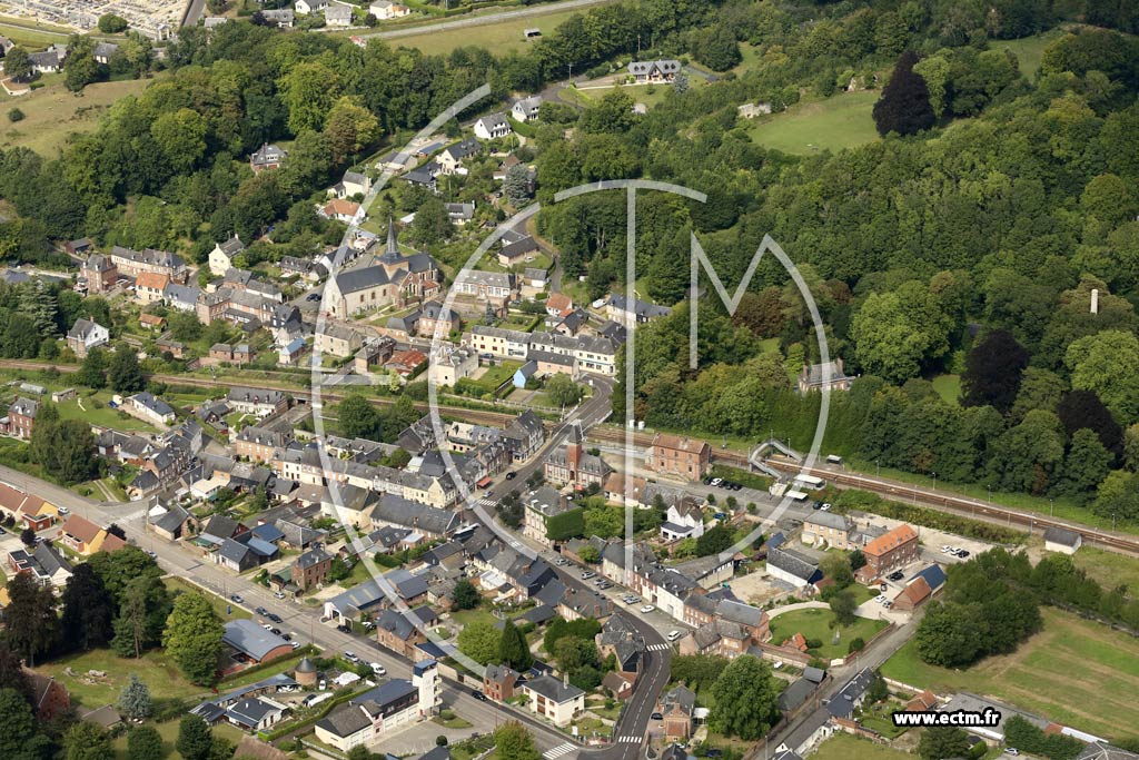 Photo arienne de Longueville-sur-Scie