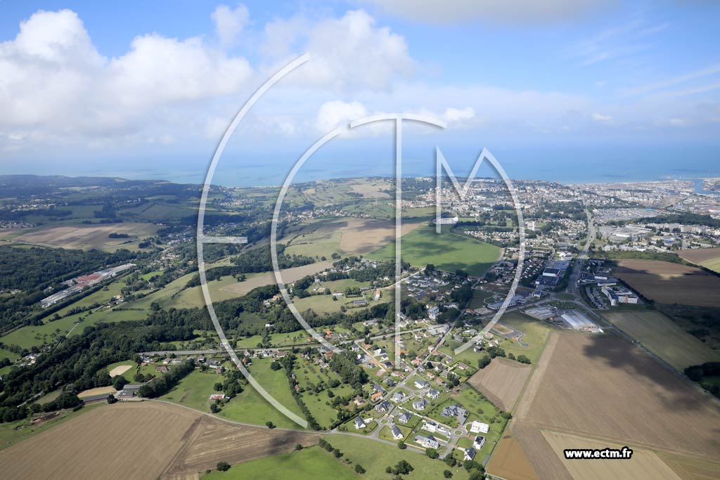 Photo arienne de Saint-Aubin-sur-Scie (les Vertus)