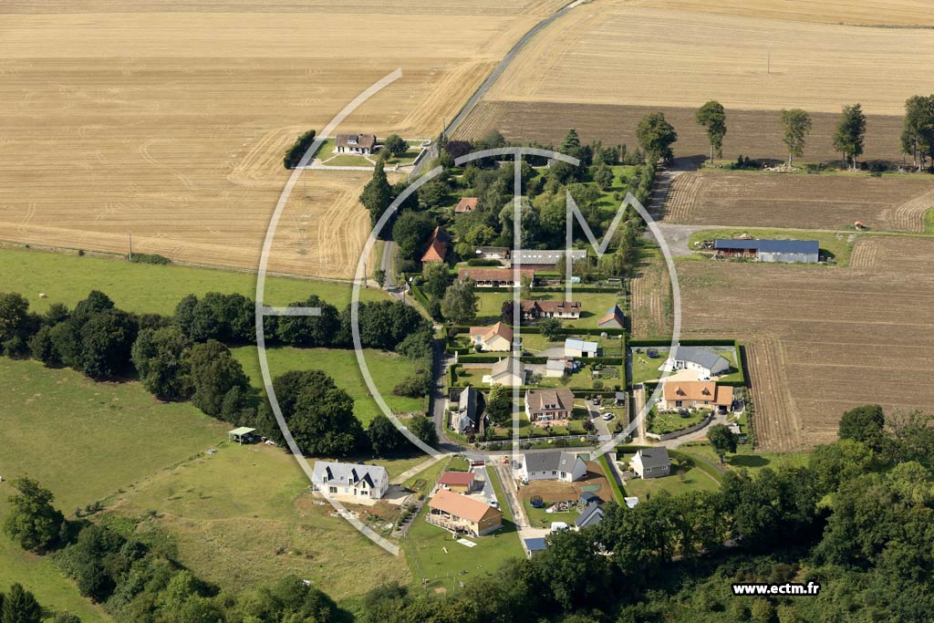 Photo arienne de Saint-Crespin (la Manoir de Camp)