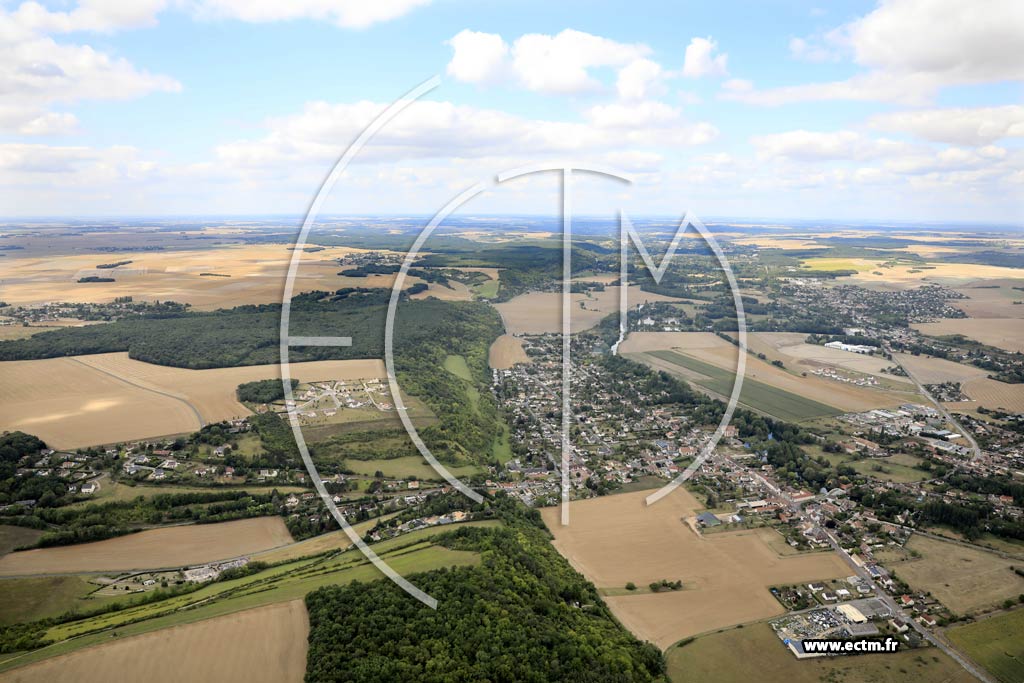 Photo arienne de Garennes-sur-Eure
