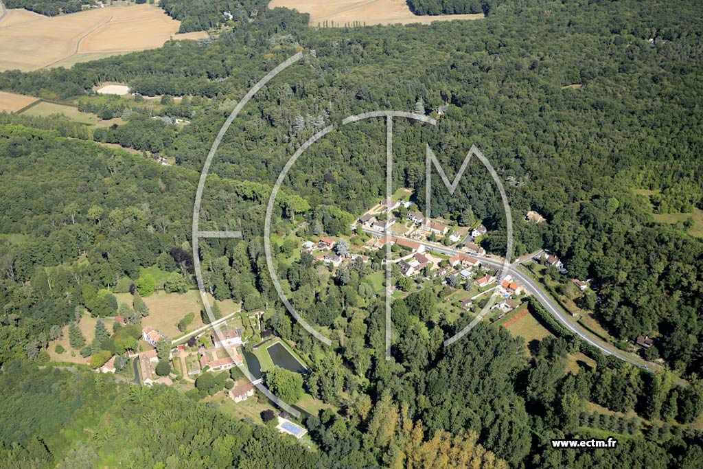 Photo arienne de Saint-Hilarion (le Grand Goulet)