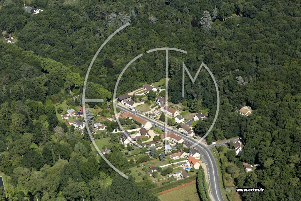 Photo arienne de Saint-Hilarion (le Grand Goulet)
