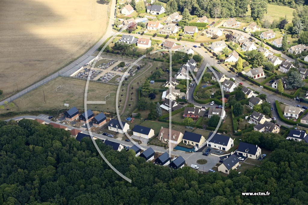 Photo arienne de Quvreville-la-Poterie (les Communaux)