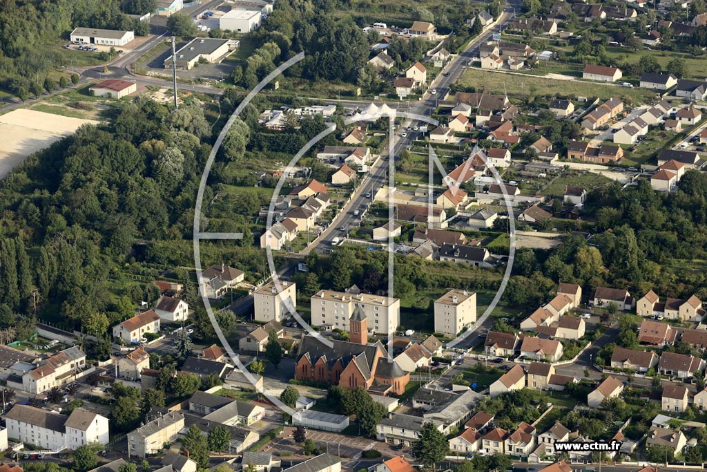 Photo arienne de Chlette-sur-Loing (Vesines)