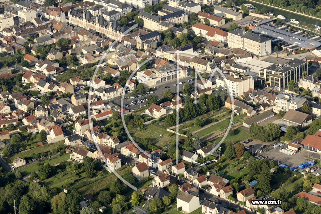 Photo arienne de Montargis (Centre)