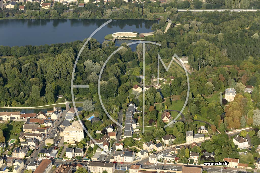 Photo arienne de Montargis (Centre)
