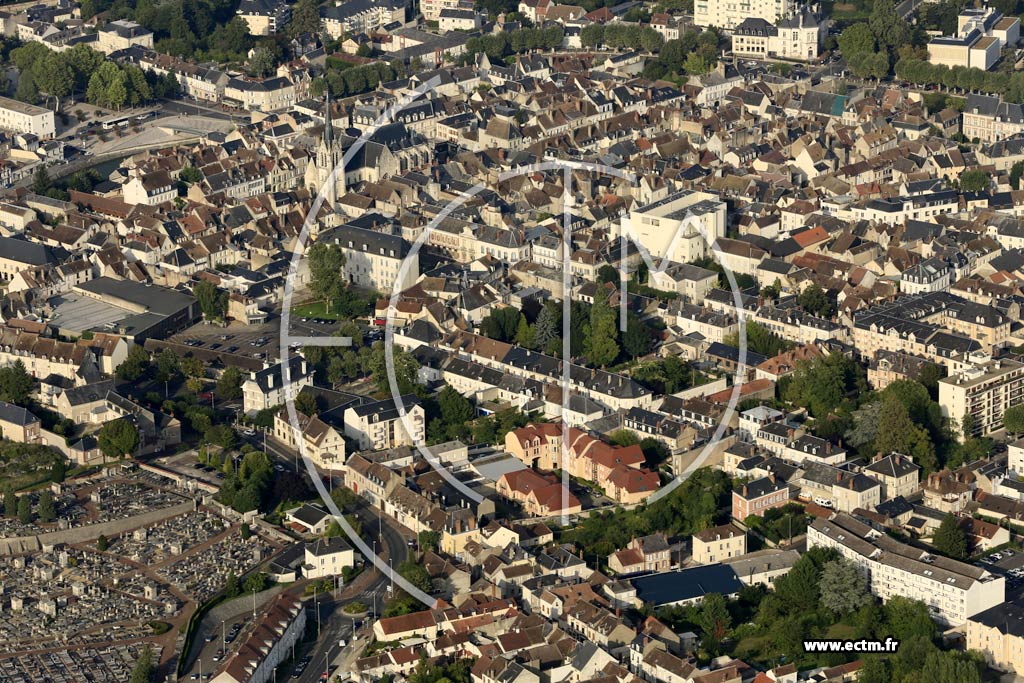 Photo arienne de Montargis (Centre)