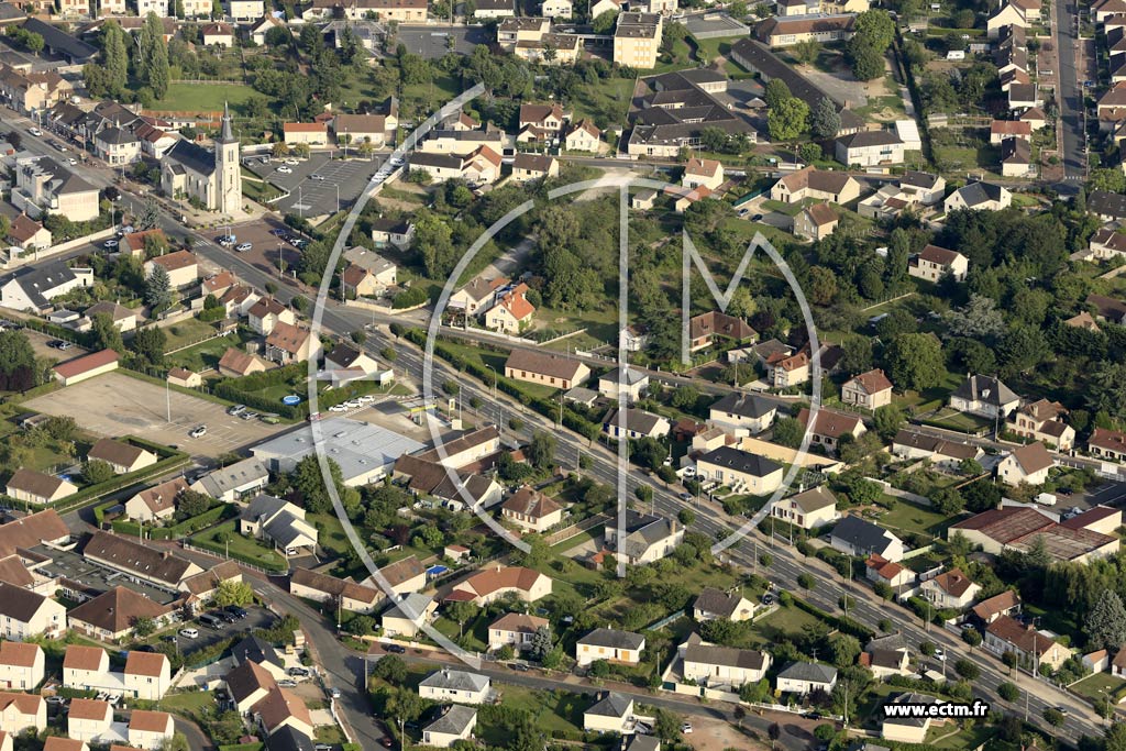 Photo arienne de Villemandeur