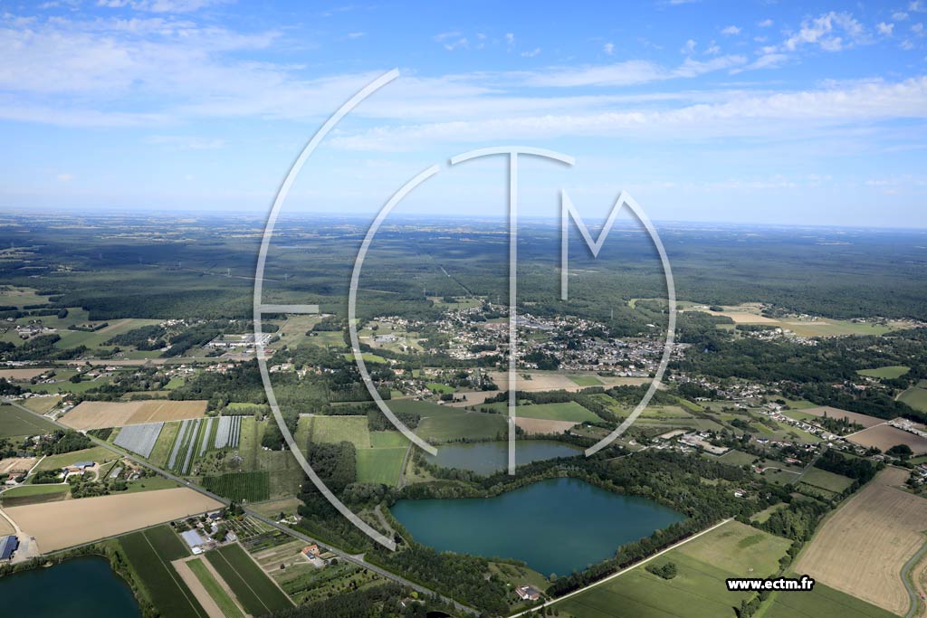 Photo arienne de Bray-en-Val (les Rivires Neuves - le Menneroy)