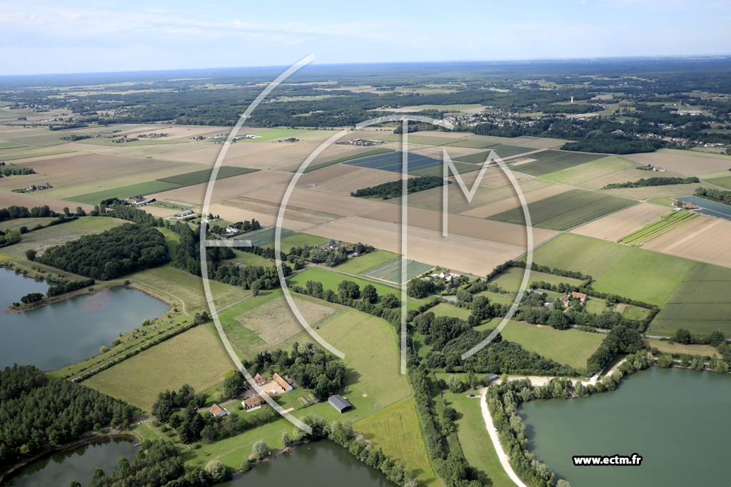 Photo arienne de Bray-en-Val (les Veillres - Bois au Cur)