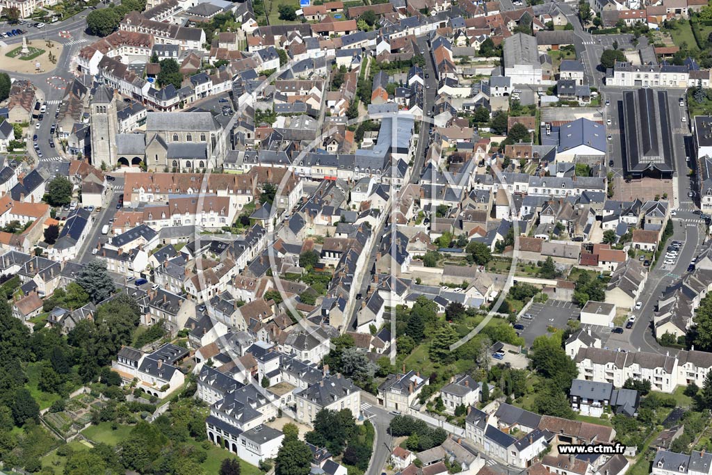 Photo arienne de Chteauneuf-sur-Loire (Centre)