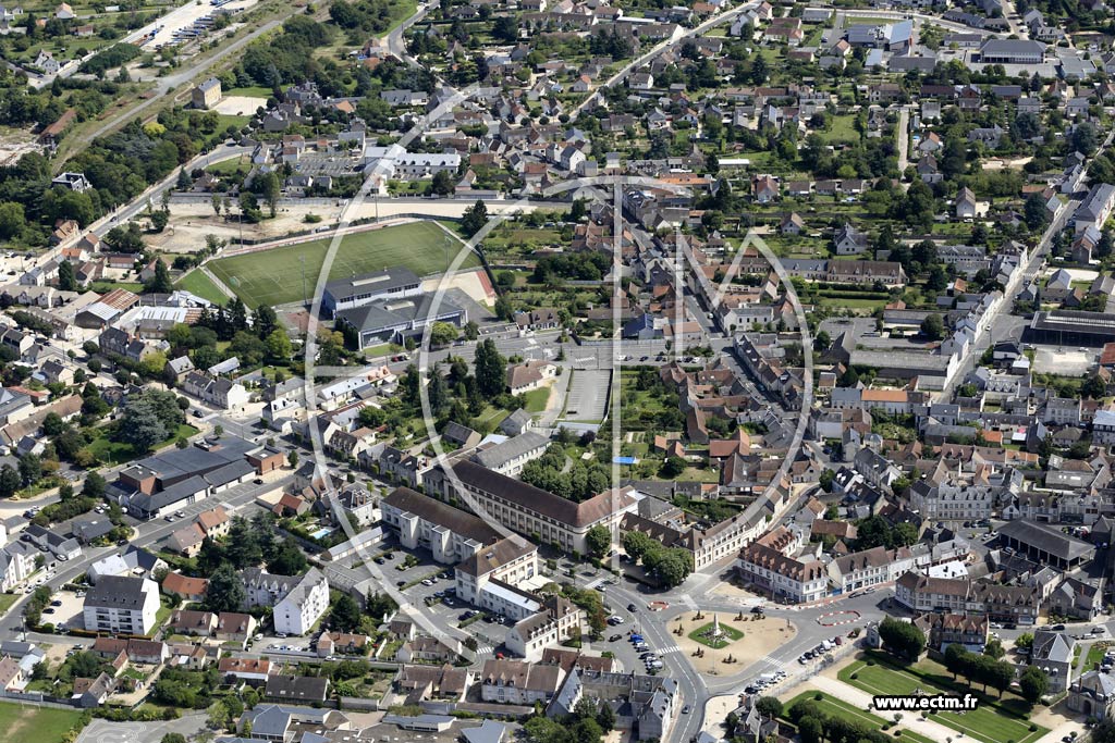 Photo arienne de Chteauneuf-sur-Loire (Centre)